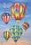 Briarwood Lane colorful hot air balloons on small printed seasonal summer house flag display.