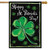 Shamrock St. Patrick's Day House Flag