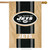 New York Jets Burlap NFL Licensed House Flag