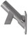 Briarwood Lane silver metal flag pole bracket for house decorative flags hardware.