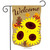 Fall Sunflowers Burlap Garden Flag