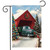 Snow Covered Bridge Christmas Garden Flag