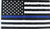 Briarwood Lane Thin Blue Line Police Grommet Flag, USA patriotic american flag supporting police emergency services.