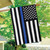 Thin Blue Line Police Embroidered House Flag