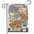Briarwood Lane Faith and Family garden flag with colorful spring flowers and Christian quote decoration.
