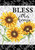Bless This Home Sunflowers Summer House Flag