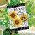 Bless This Home Sunflowers Summer House Flag