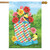 Boots and Blooms Spring House Flag