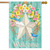 Briarwood Lane Spring Barnstar house flag, colorful welcome decoration for springtime porch or backyard display.