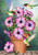 Potted Petunias Spring House Flag