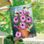 Potted Petunias Spring House Flag