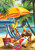 Briarwood Lane Welcome To Paradise Beach Garden Flag with colorful beach scene and sunny shore display.