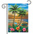 Sunset in Paradise Summer Garden Flag