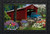 Briarwood Lane Bridge in Bloom Spring Doormat with colorful springtime scene and covered bridge design.