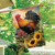 Briarwood Lane Fancy Rooster summer house flag, colorful printed decorative garden display for spring and yard.