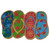 Briarwood Lane colorful flip flop doormat with coconut coir, seasonal welcome mat for entryway.