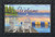 Briarwood Lane Waterfront Retreat Nautical Doormat with lake, sand, and umbrella scene to relax.