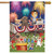 Patriotic Pups Fourth of July House Flag