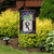 Briarwood Lane small printed garden flag with colorful letter R and flower design for spring porch display.