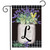 Farmhouse Monogram Letter L Garden Flag