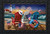 Briarwood Lane Beachfront Fireworks Summer Doormat with patriotic beach scene and fireworks display.