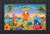 Briarwood Lane Always 5 O'Clock Summer Doormat with colorful cocktail and tropical shore design elements.
