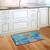 Briarwood Lane Mermaid Summer Doormat, colorful underwater scene with mermaid, sea creatures on kitchen floor.