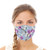 Blue and Purple Floral Reusable Cloth Face Mask