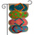 Briarwood Lane summer garden flag with colorful flip-flops, polka dots, sunshine, and watermelon design.