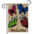 Butterfly Welcome Spring Burlap Garden Flag