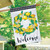 Lemon Wreath Summer Burlap House Flag