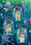 Briarwood Lane spring garden flag with inspirational candles in mason jars and floral purple flowers.