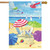 Umbrella Coast Summer House Flag