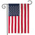 Briarwood Lane Embroidered American Garden Flag with white stars on blue and red stripes.