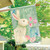 Easter Bunny and Tulips Primitive House Flag