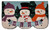 Briarwood Lane Winter Snowmen Welcome Natural Fiber Coir Doormat 18 x 30 with colorful snowmen design.