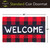 Briarwood Lane Red Checkered Welcome Natural Fiber Coir Doormat 18 x 30 inches.