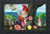 Briarwood Lane Garden Gnome Spring Doormat with flowers, birds, and garden friends design on insert.