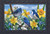 Briarwood Lane Bluebirds And Daffodils Spring indoor/outdoor door mat with blue birds and floral design.