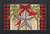 Briarwood Lane Festive Barnstar Winter Doormat with cardinals, pinecones, and greenery on rustic wood background.
