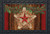 Briarwood Lane Holiday Barnstar Berries Doormat with rustic star and pip berries, indoor/outdoor festive floor mat.