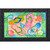 Briarwood Lane Tropical Flip Flops Summer Doormat with colorful flip flops and seashells on sand inserts.