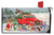 Briarwood Lane Holiday Dogs Christmas Mailbox Cover with red pickup truck and pooches in holiday attire.