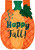Fall Pumpkin Applique House Flag