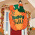 Fall Pumpkin Applique House Flag