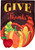 Cornucopia Applique Autumn House Flag