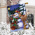 Snowfall Gathering Winter House Flag