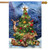 Christmas Tree Friends House Flag