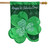 Shamrock St. Patrick's Day Applique House Flag