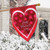 Valentine's Heart Applique House Flag